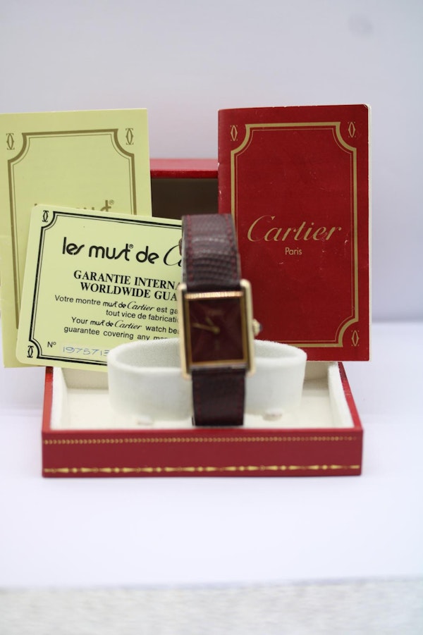 Cartier Tank Must De Cartier Tank Full Set of box and Papers - 1981 - image 11
