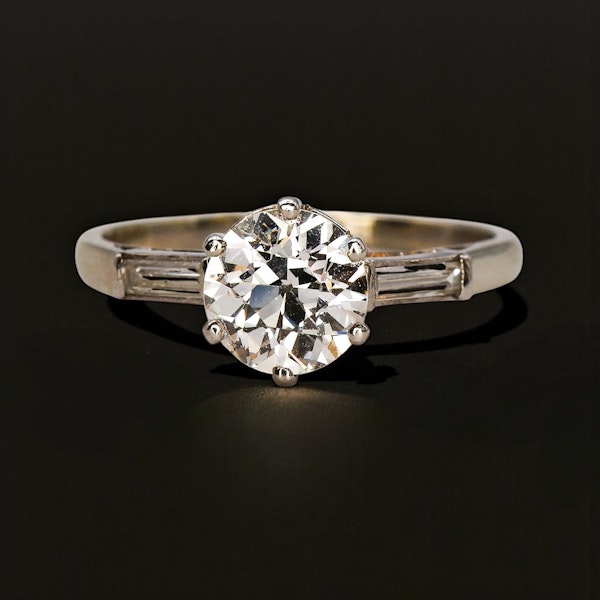 .97ct Art Deco French diamond engagement ring at Deco&Vintage Ltd - image 1