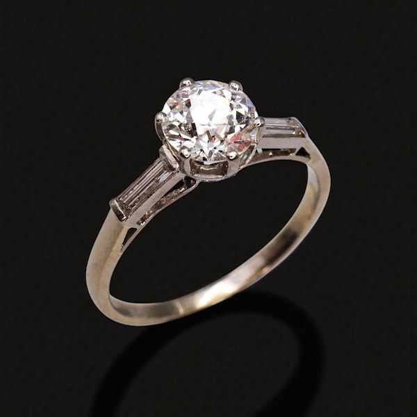 .97ct Art Deco French diamond engagement ring at Deco&Vintage Ltd - image 3