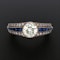 Different diamond sapphire engagement ring at Deco&Vintage Ltd - image 1