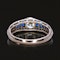 Different diamond sapphire engagement ring at Deco&Vintage Ltd - image 3
