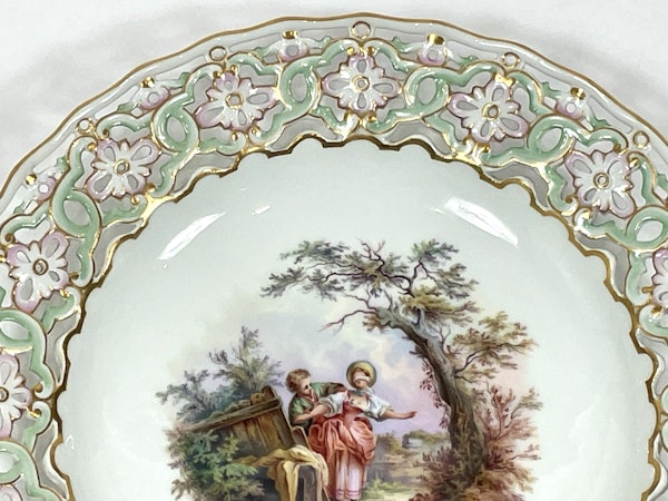 Reticulated Meissen plate - image 3