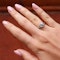 1.34ct antique platinum diamond ring - image 5