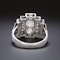 Lovely Art Deco French diamond platinum ring at Deco&Vintage Ltd - image 5