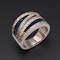 Lovely and Stylish Sapphire and Diamond ring,Deco&Vintage,stand 324 - image 2