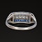 Vintage Sapphire Diamond Platinum Ring at Deco&Vintage Ltd - image 4