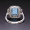 Aquamarine diamond ring at Deco&Vintage Ltd - image 4