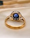 A fine 18ct Yellow Gold & Platinum (stamped), Sapphire and Diamond Cluster Ring Circa 1920-1930 - image 3