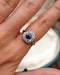 A fine 18ct Yellow Gold & Platinum (stamped), Sapphire and Diamond Cluster Ring Circa 1920-1930 - image 4