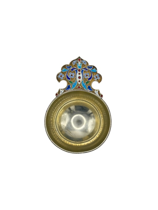 Russian silver gilt and cloisonné enamel charka, Moscow, 1895 by Pavel Ovchinnikov. - image 5