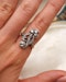 A very fine 18ct Yellow Gold (tested), Silver tipped Diamond, Art Nouveau, Foliate Design Ring. C. 1890 - image 3