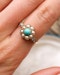A fine Late Victorian, Turquoise, Natural Split Pearl and Diamond Cluster Ring. English C. 1880 - image 4