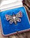 High Carat Yellow Gold  Victorian Diamond, Natural Ruby, & Sapphire Butterfly Brooch Circa 1880 - image 3