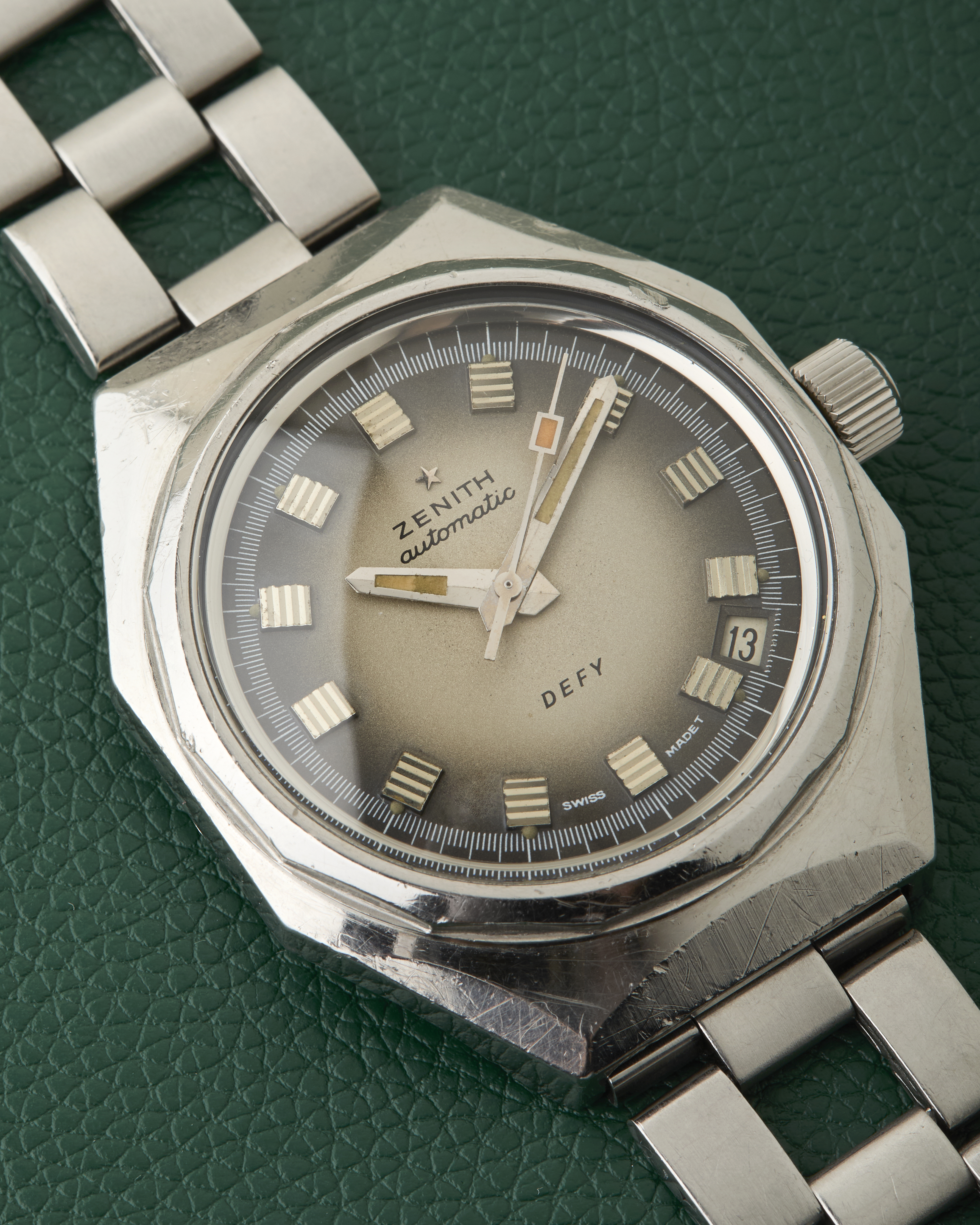 Zenith Defy A3642 Vintage Octagonal Diver Gay Freres Ladder Bracelet