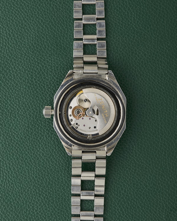 Zenith Defy A3642 Vintage Octagonal Diver Gay Freres Ladder Bracelet - image 11