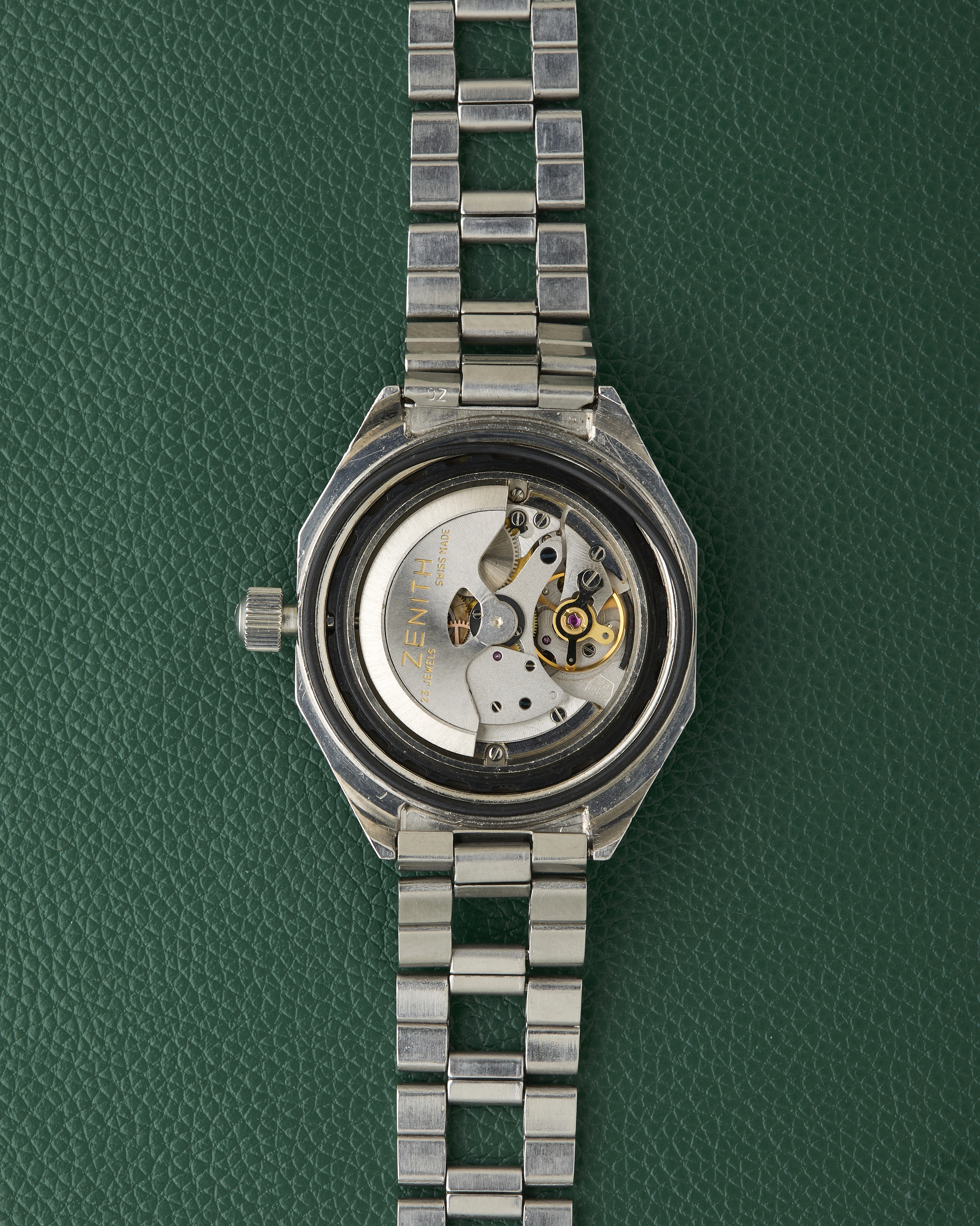 Zenith Defy A3642 Vintage Octagonal Diver Gay Freres Ladder Bracelet