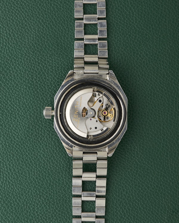 Zenith Defy A3642 Vintage Octagonal Diver Gay Freres Ladder Bracelet - image 12