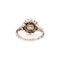 Dutch Rose Cut Diamond Cluster Ring in 14ct Gold & Silver | Georgian c.1820s - image 2