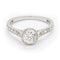 Edwardian Style Cushion Cut Diamond and Platinum Ring, 1.20 Carats - image 5