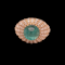 Vintage Emerald and Diamond Cocktail Ring - image 1