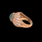 Vintage Emerald and Diamond Cocktail Ring - image 3