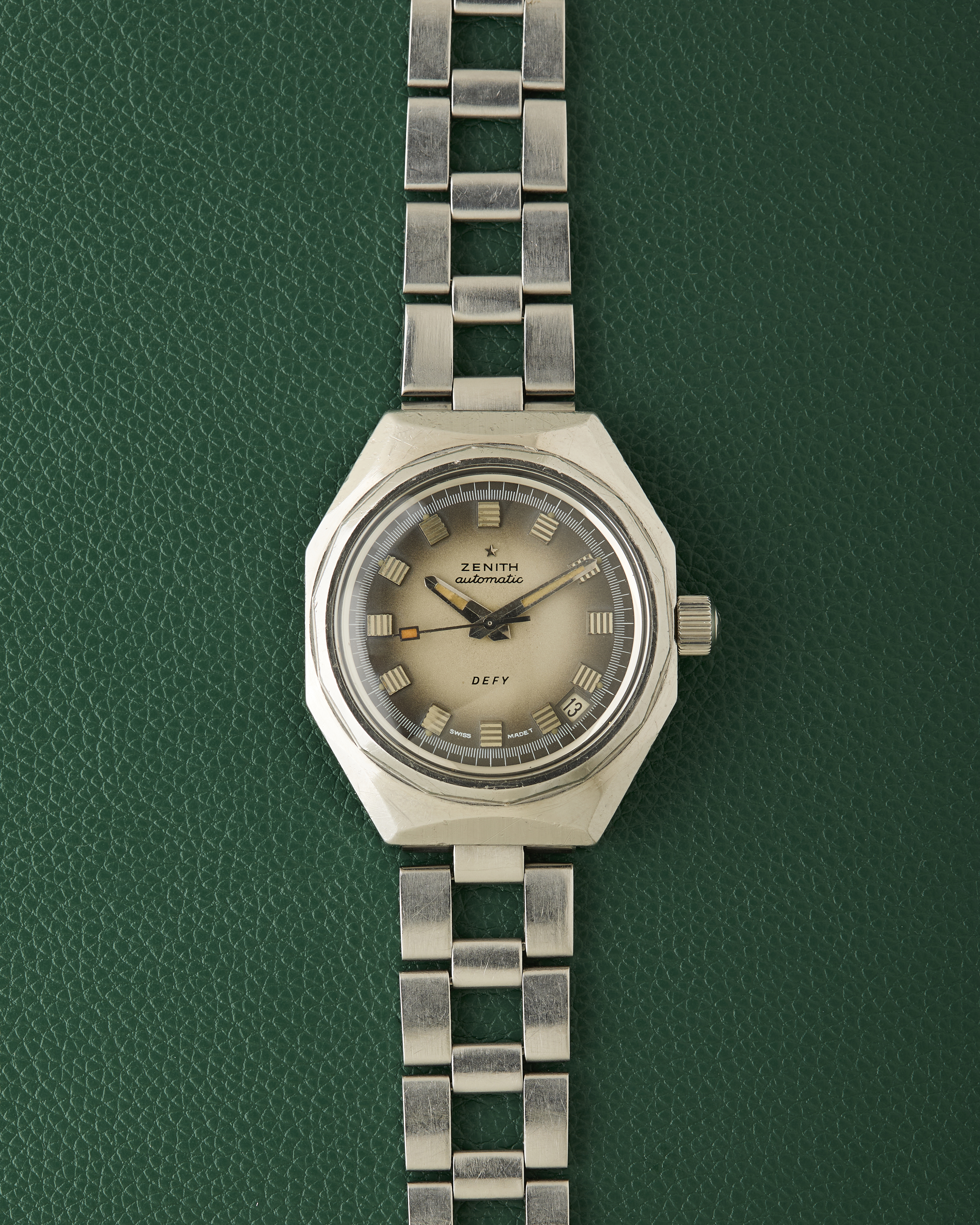 Zenith Defy A3642 Vintage Octagonal Diver Gay Freres Ladder Bracelet