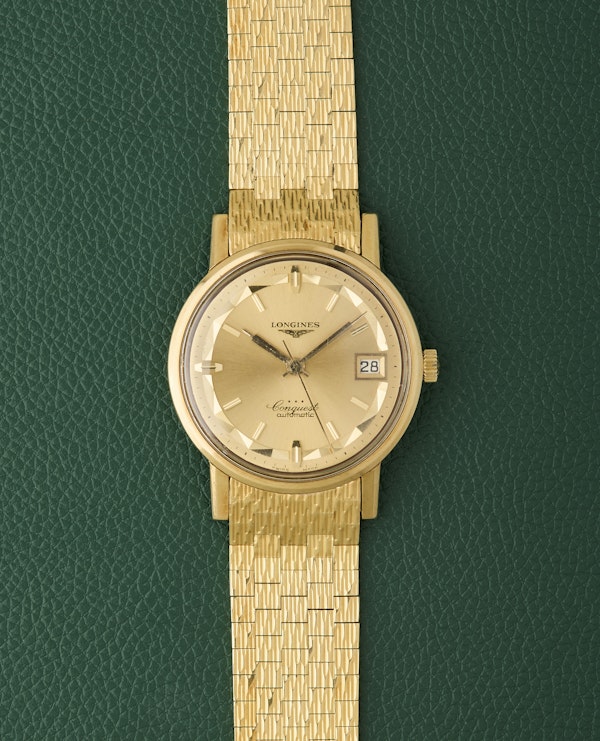 Longines Conquest Ref. 8258 Brick Bracelet 18K Gold - image 1