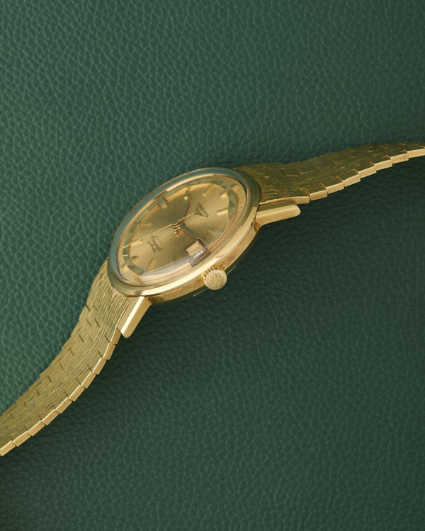 Longines Conquest Ref. 8258 Brick Bracelet 18K Gold - image 4