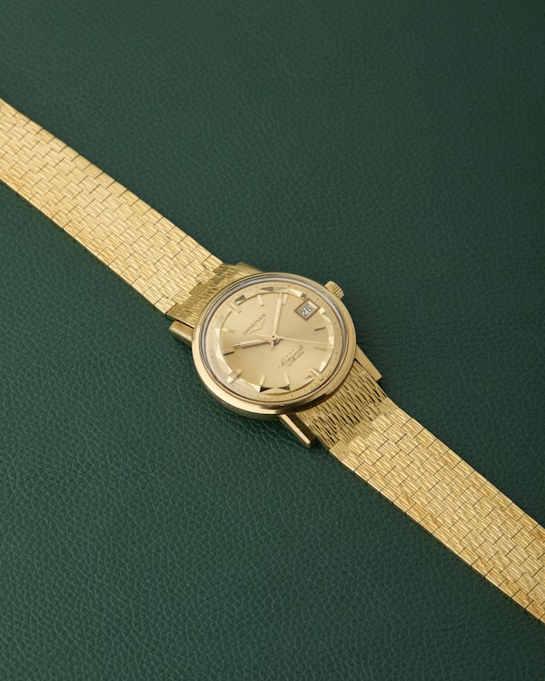 Longines Conquest Ref. 8258 Brick Bracelet 18K Gold - image 8