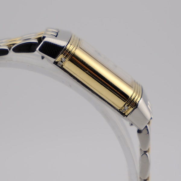 Jaeger LeCoultre 266.5.44 Reverso Duetto Mother Of Pearl Dial Diamond Bezel - image 4