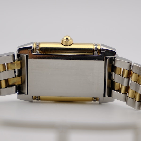 Jaeger LeCoultre 266.5.44 Reverso Duetto Mother Of Pearl Dial Diamond Bezel - image 6