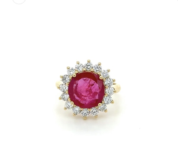 3.15ct. Rose cut Burma Ruby Ring - image 1