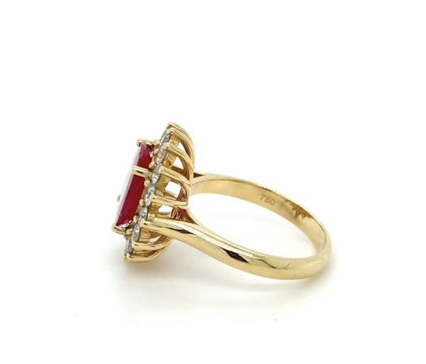 3.15ct. Rose cut Burma Ruby Ring - image 5