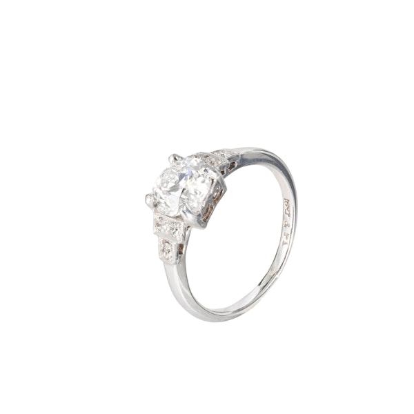 Old European Cut Stepped Diamond Ring | Art Deco c.1930s - image 2
