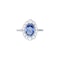 Ceylon Sapphire & Diamond Cluster Ring | c.1960s - image 1