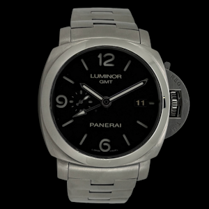 PANERAI LUMINOR 1950 3 DAYS GMT STAINLESS STEEL FULL SET 2015 - PAM 00329