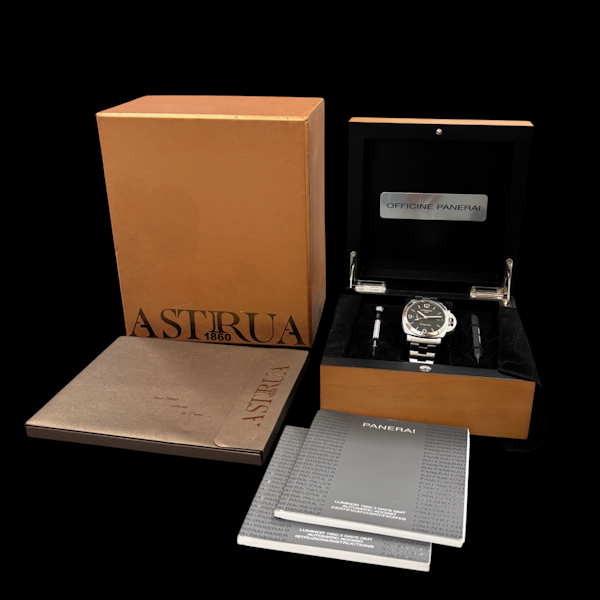 PANERAI LUMINOR 1950 3 DAYS GMT STAINLESS STEEL FULL SET 2015 - PAM 00329 - image 7