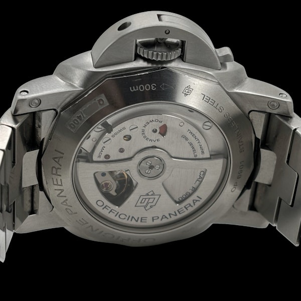 PANERAI LUMINOR 1950 3 DAYS GMT STAINLESS STEEL FULL SET 2015 - PAM 00329 - image 6