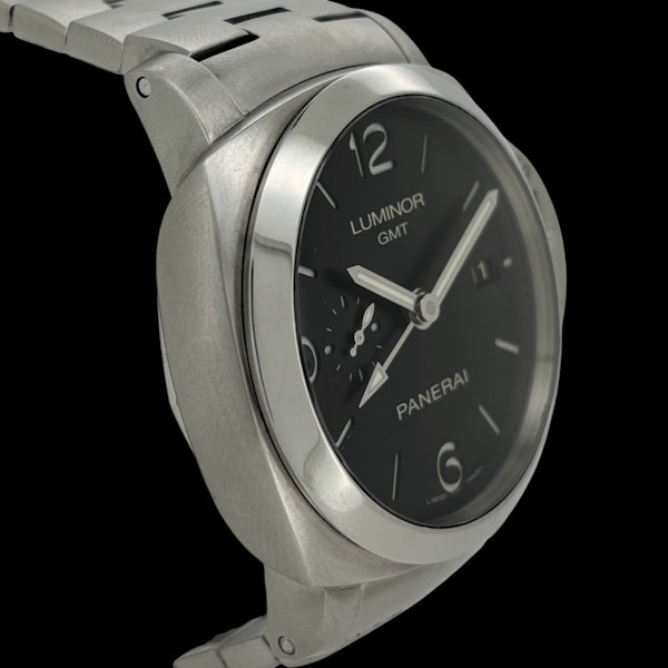 PANERAI LUMINOR 1950 3 DAYS GMT STAINLESS STEEL FULL SET 2015 - PAM 00329 - image 3