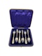Russian silver gilt and champleve enamel set of six coffee spoons, Moscow, 1884 by Pavel Ovchinnikov. - image 4