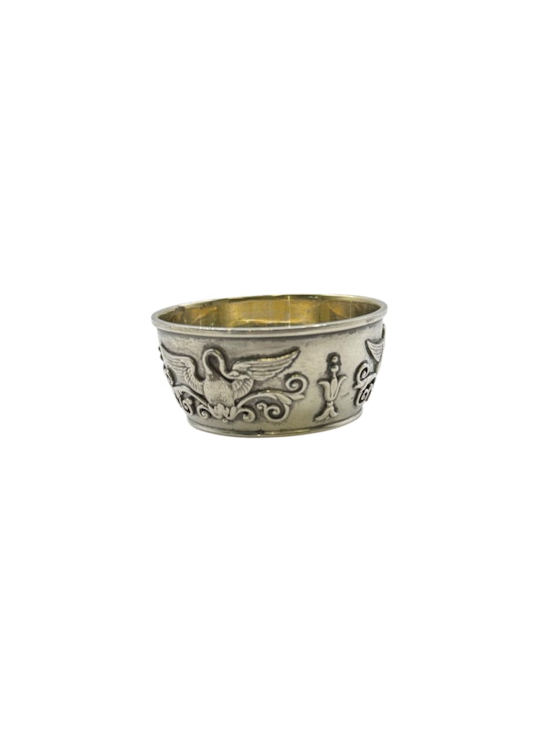 Faberge silver salt, Moscow, c.1910. - image 2