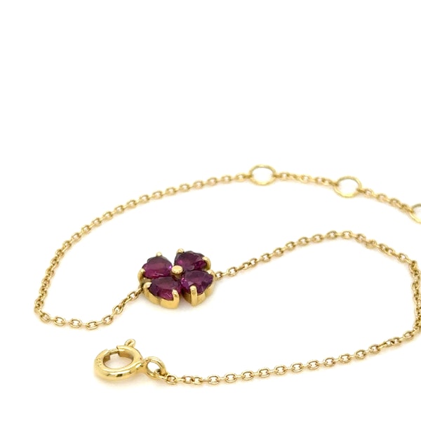 18k yellow gold Amethyst bracelet - image 1