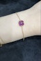 18k yellow gold Amethyst bracelet - image 2