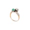 Emerald & Diamond Toi et Moi Ring | English c.1900s - image 2