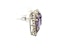 18K Gold Amethyst & rose cut diamond earrings - image 2