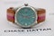 Rolex Oyster Perpetual Date 1500 Turquoise Dial | Pink Details | Custom Leather Strap - image 4