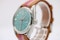 Rolex Oyster Perpetual Date 1500 Turquoise Dial | Pink Details | Custom Leather Strap - image 9