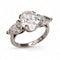 Boucheron Three Stone Diamond and Platinum Ring, 3.10 Carats - image 3
