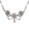 Antique Victorian Diamond, Silver and Gold Flower Necklace, Circa 1890 - image 2