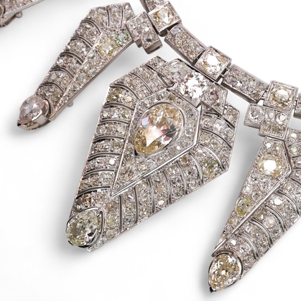 Vintage Diamond and Platinum Tiara Necklace, Circa 1960, 50.00 Carats - image 5